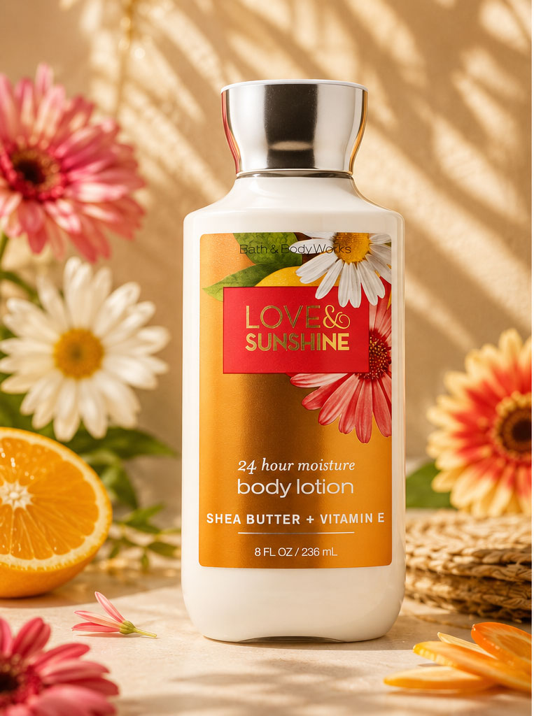 لوسیون بدن بس اند بادی ورکز Love and Sunshine